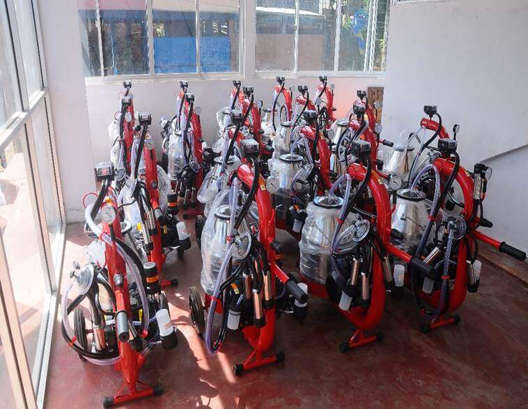 Milking machines given to dairy farmers