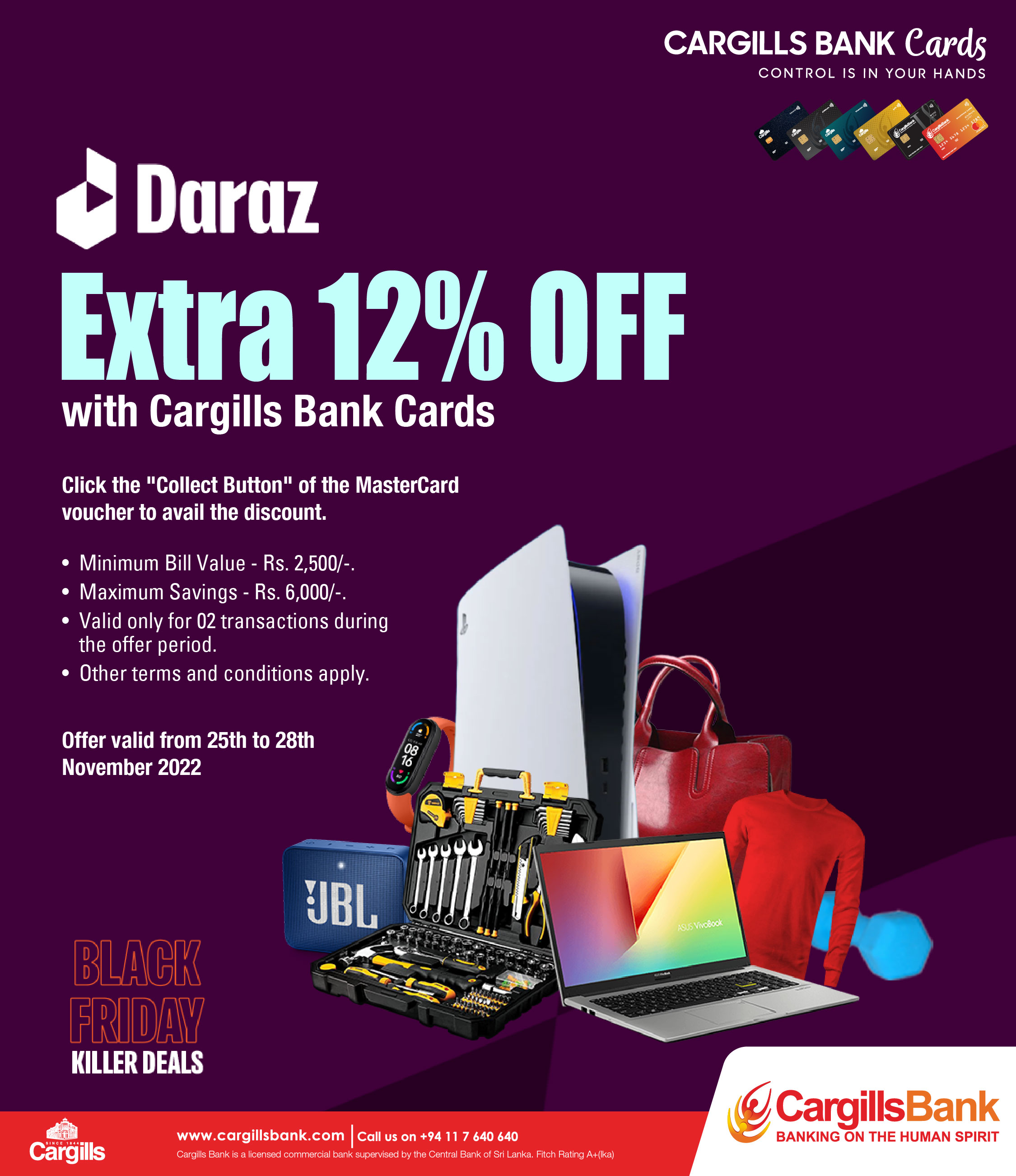 DarazBlackfridayEDM Cargills Bank